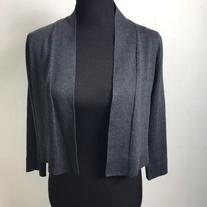 Calvin Klein silk blend cropped cardigan L